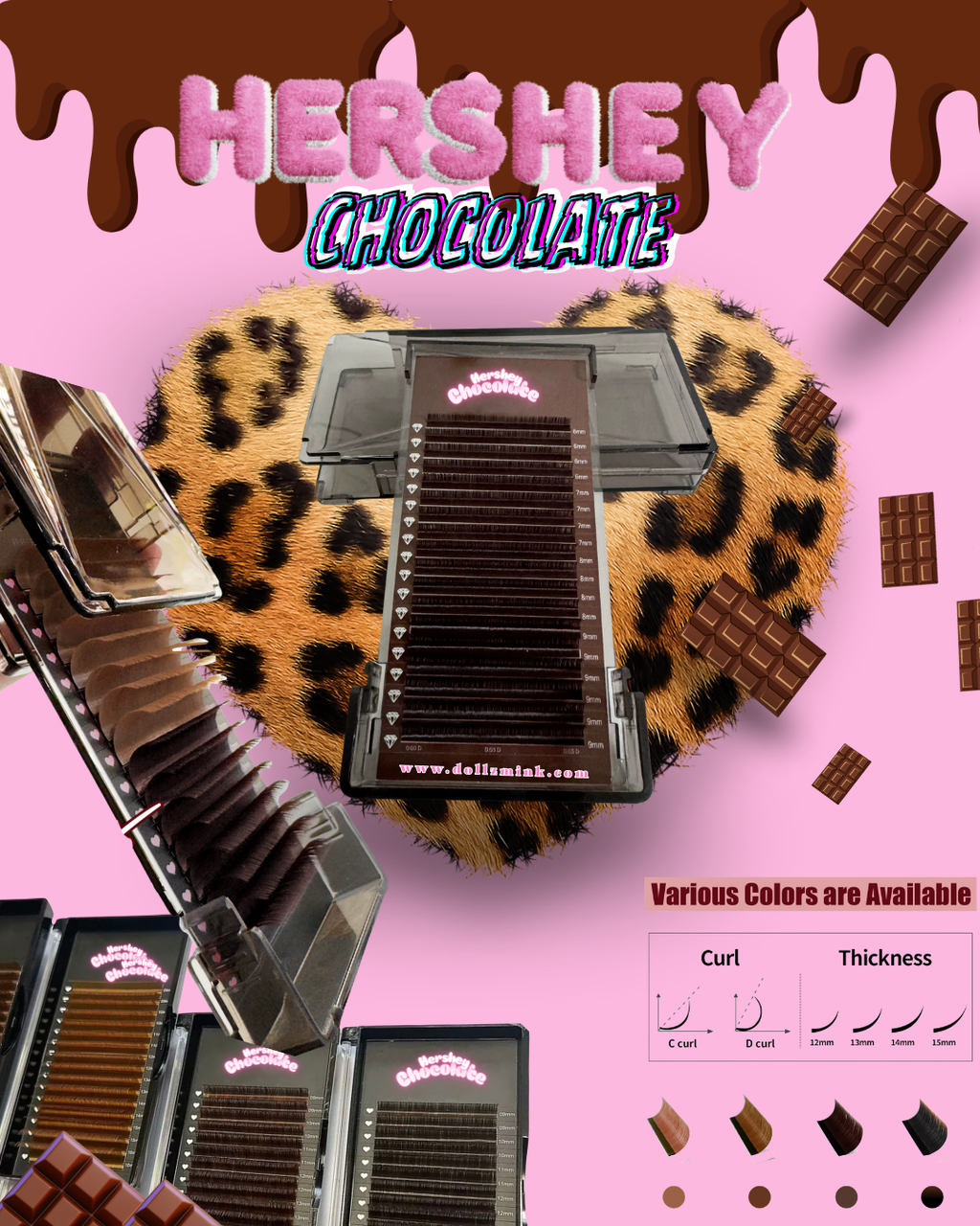 Hershey Chocolate Cashmere Lash Trays (coming soon)